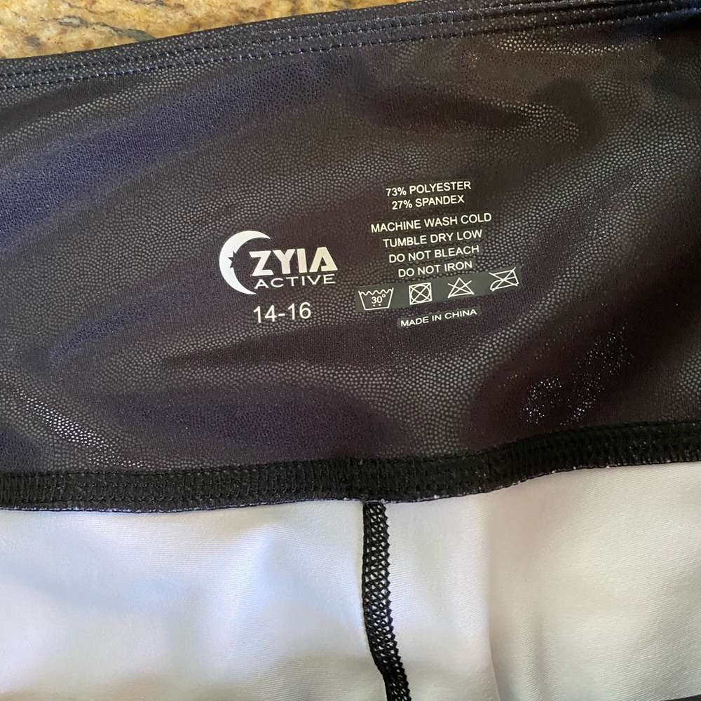 Zyia light n tight 7/8 black/white ombré leggings
